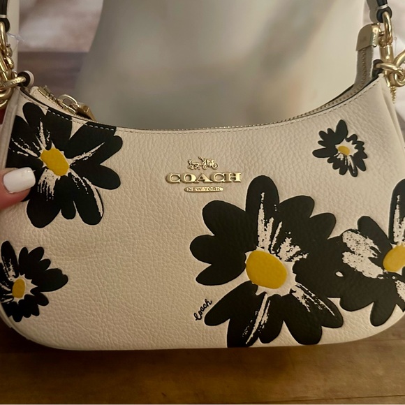 Coach Teri Shoulder Bag Crossbody Purse With Floral Print - Picture 2 of 16